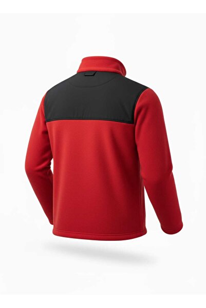 Beevos Men's Full Zip Softshell Fleece Sweatshirt 3 Pockets on the Chest Water and Wind Resistant
