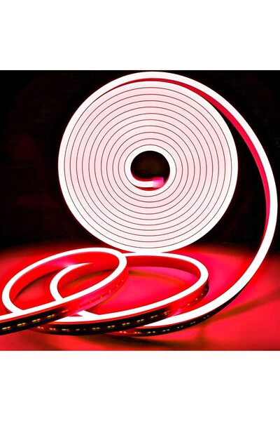 LEDIGANT LED Neon Flex Strip 12V, Red Light, Outdoor IP65, 8mm, 5 meter roll