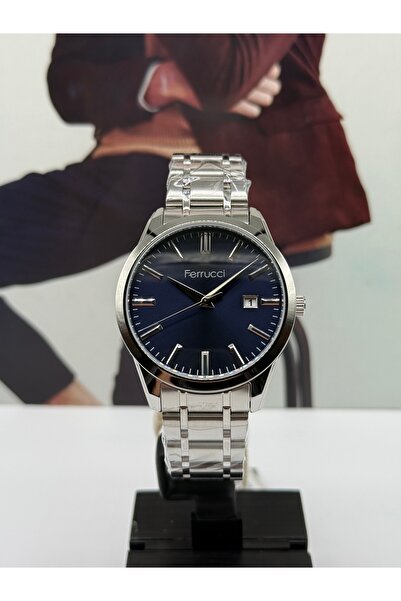 Ferrucci Classic Silver Men's Watch 41mm Waterproof with 2 Years Warranty