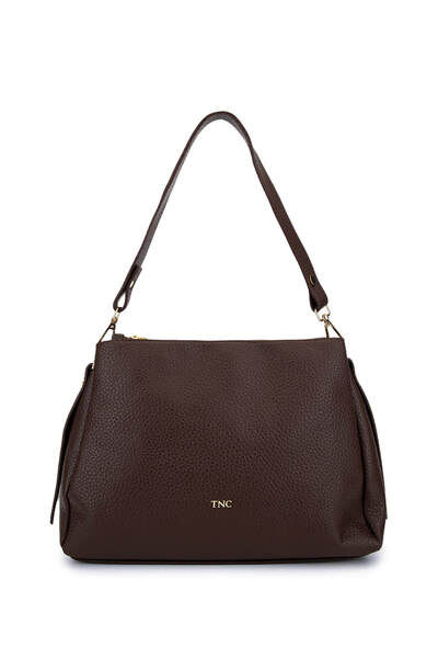 Tamer Tanca Kadın Suni Deri Kahverengi Kol Çantası