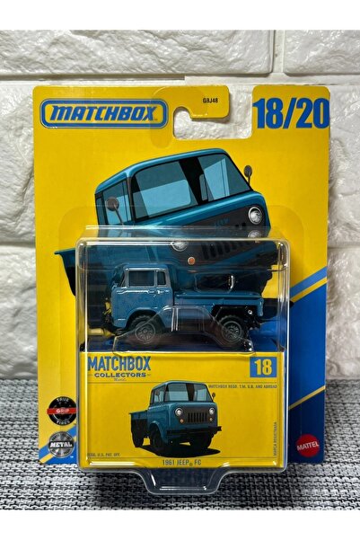 HOT WHEELS Matchbox Collectors 1961 Jeep FC – Mavi True Lastikli Diecast Model (18/20)