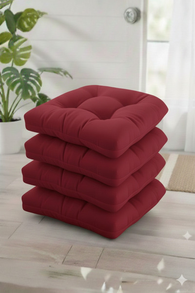 MİNDERHAN Chair Cushion 45X45 cm Oval Model on the Back