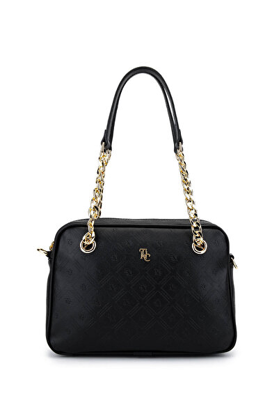 Tamer Tanca Kadın Suni Deri Siyah Postacı Çanta