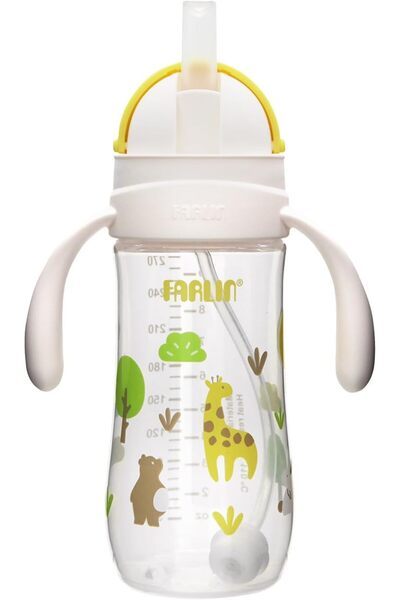 FARLİN Drinking Cup, 270mL, BPA-Free, Spill-Proof, Sipper with Soft Silicone Straw