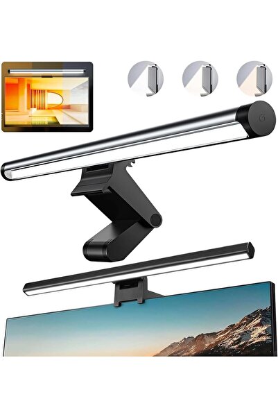 LinJie مصباح شاشة الكمبيوتر، شريط إضاءة الشاشة للعناية بالعين، يعمل بمنفذ USB...