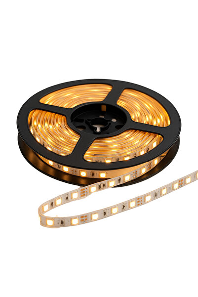 LEDIGANT Banda LED 12V, 60 LED/m, SMD 5050, Lumina Alb-Calda, Exterior IP65, ...