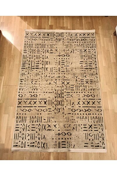 LUXESS HALI Cool Kilim 403 Gold 100x200 Hitit Çivi Yazısı Desenli Etnik Kilim...