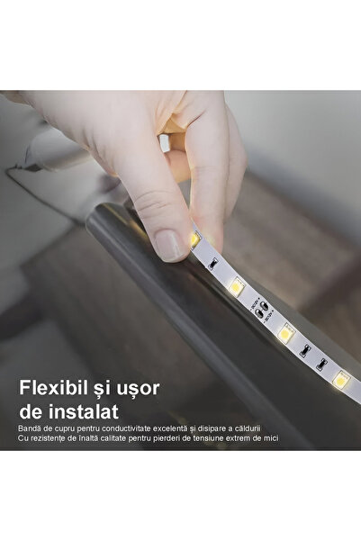 LEDIGANT LED strip 24V, 240 LED/m, SMD 2835, Cold light 6500k, IP20, 10mm, Roll of 10 meters