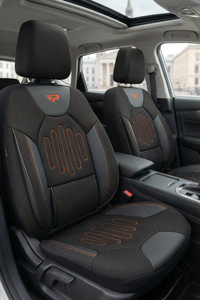 Panda Kılıf Panda Vibe Series Linen Fabric Car Seat Cover - Full Set