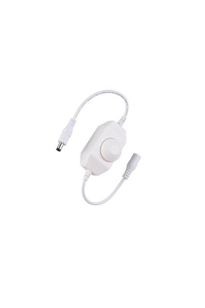 LEDIGANT Dimmer Intrerupator Alb cu Mufa DC 2,1mm, Alb