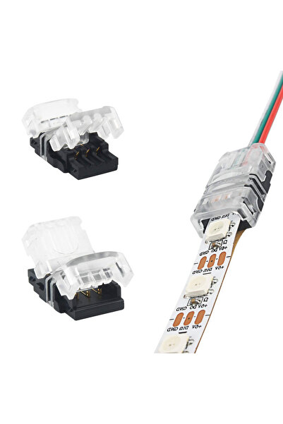 LEDIGANT Conector Banda LED 10mm, 3 Pini, 3 Fire