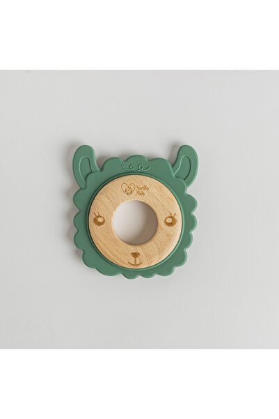 Pitikot Teething Toy, Wood and Silicone, Safe for Babies