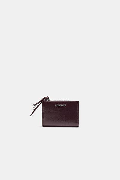 Stradivarius Çekme detaylı kartlık cüzdan