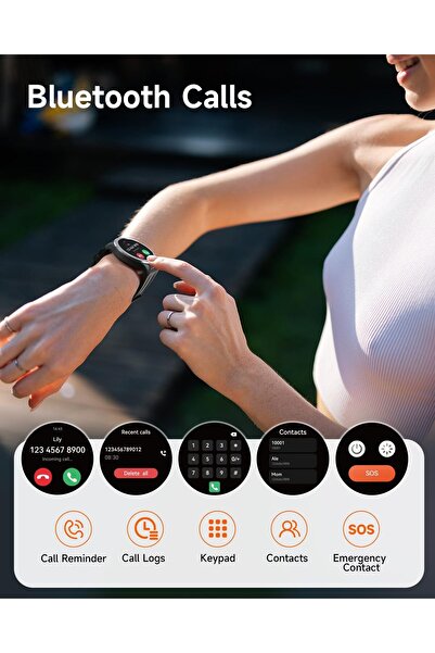 truefree Watch 1 Smartwatch 1.53" HD (Make/Answer Calls, HR & SpO2, 127 Sports, IP68)