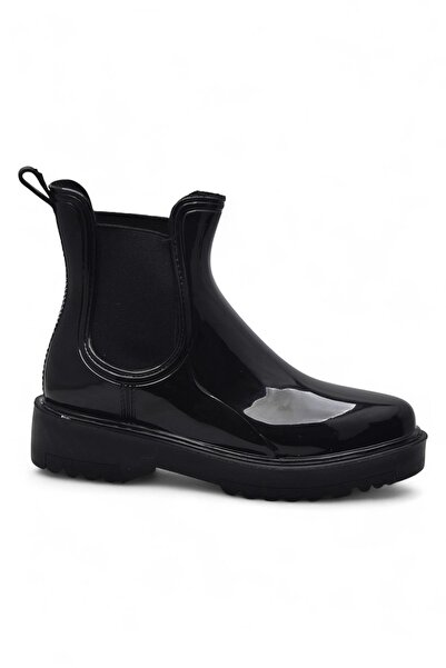 ISPARTALILAR 300-50 Cizme de zi cu zi pentru femei cu talpă ortopedică elastică Cizme din plastic Cizme impermeabile pentru femei