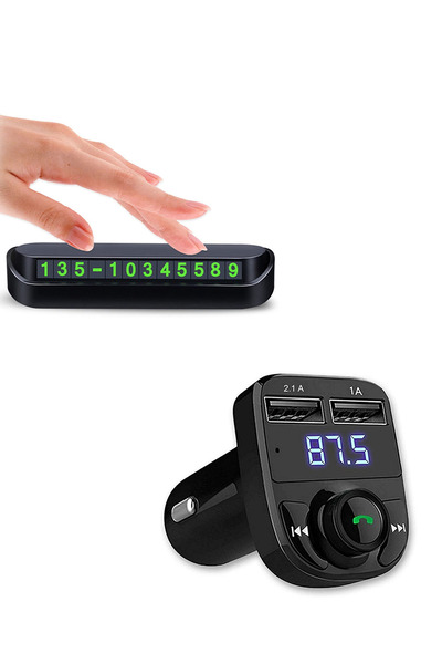Pernem Fm Transmitter Ve Araba Numaratörü Seti Araç İçi Müzik Dinleme Radyo B...