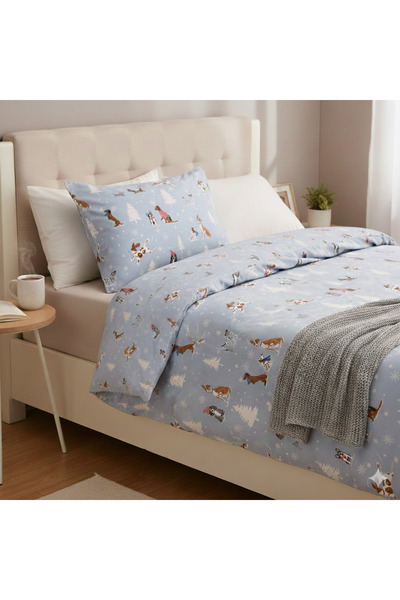 ELEGANCEHOME Flannel, New Year with Best Single Duvet Cover Set