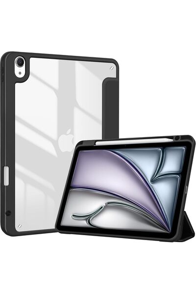 PROCASE iPad Air 11-inch Case (M3/M2, Air 5/4) with Pencil Holder - Black