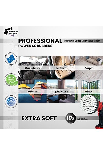 Kornely فرشاة حفر ممتازة، ناعمة للغاية، بيضاء، 13 سم