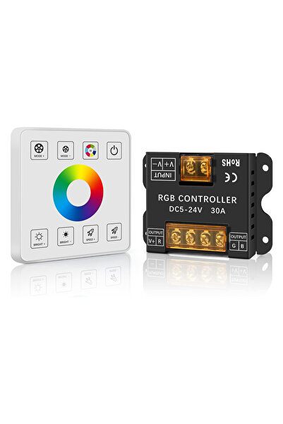 LEDIGANT Controler LED RGB cu panou tactil 5V-24V, 30A