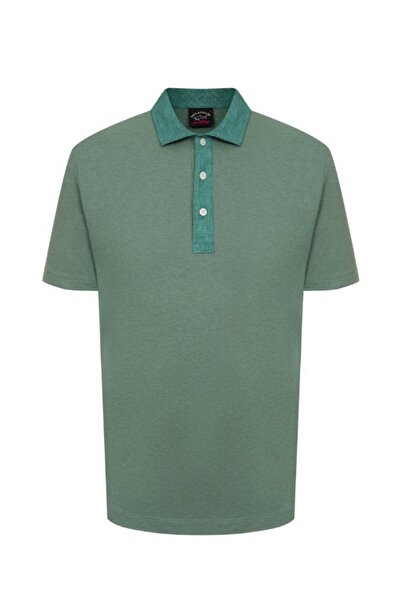 PAUL&SHARK MEN'S KNITTED POLOSHIRT C.WCOTTON
