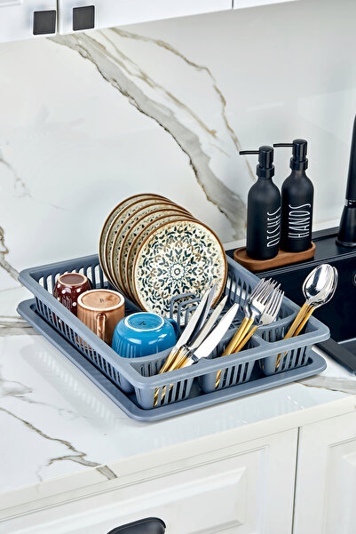 Homie Tezgah Üstü Bulaşıklık - Kurutmalık - Tabaklık - Bardaklık - Kaşıklık