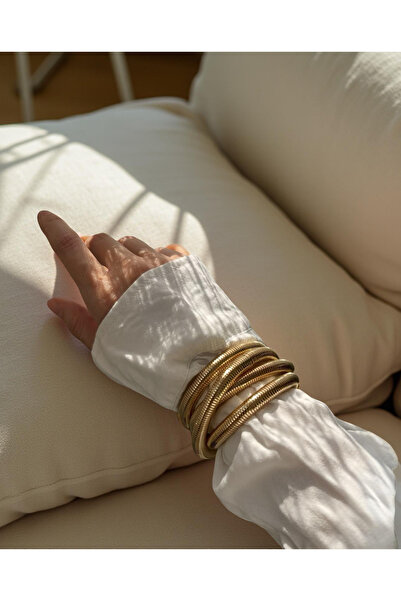 Xui Zra Marka Punk Yılan Kemiği Bilezik Çelik Çoklu Sarmal/3’lü Yay Yılan Zin...