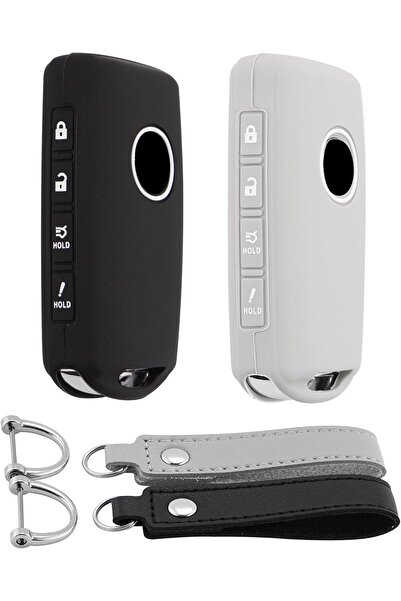 Generic Koaudb Silicone Key Fob Cover Compatible with 2019-2025 Mazda 4 Buttons - 2 Pack