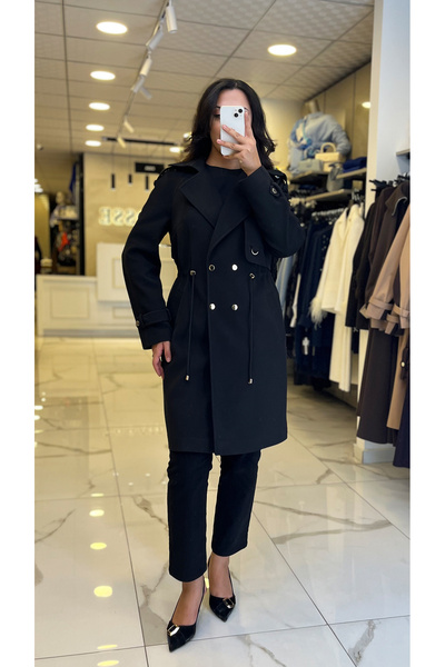 Vosse Ekol Siyah Beli Büzgülü Apoletli Kaban