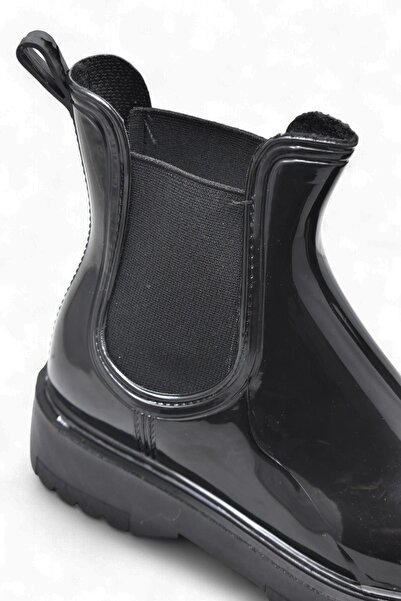 ISPARTALILAR 300-50 Cizme de zi cu zi pentru femei cu talpă ortopedică elastică Cizme din plastic Cizme impermeabile pentru femei