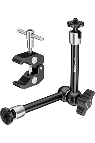 NEEWER ذراع سحري قابل للتعديل 9.8 بوصة/25 سم مع مشبك فائق، أقصى حمولة 2 كجم، ...
