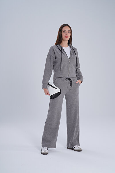 HOFY 1581 طقم سيلانيك من القماش بسحاب علوي وسفلي