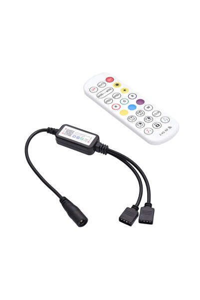 LEDIGANT Mini controler LED RGB, Telecomanda 24 Taste, 2 Iesiri, Magic Smart,...