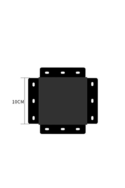 LEDIGANT Conector in cruce neagra 10 cm