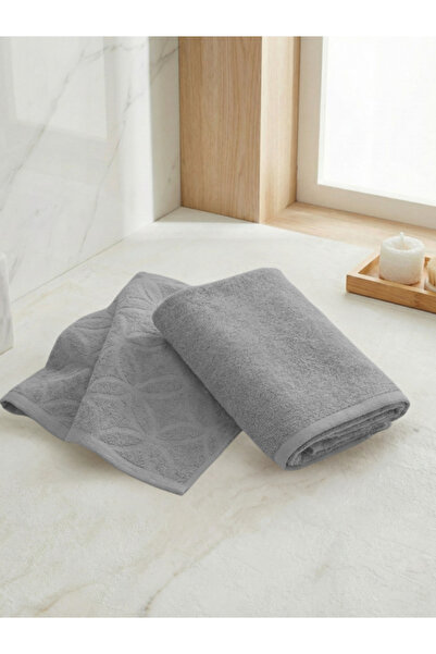 Niateks design marketing sewig house طقم مناشف لليدين والوجه مكون من قطعتين مصنوع من القطن بنسبة 100% - منشفة بنمط أورا جاكار و منشفة سادة بدون نمط 50x90