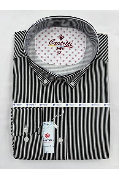 Castelli Striped Stretch Fabric Large Size New Season Men's Shirt