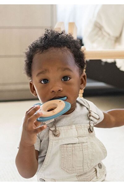 Pitikot Teething Toy, Wood and Silicone, Safe for Babies