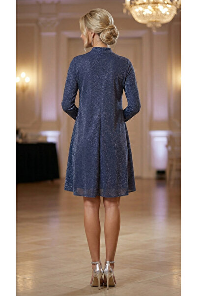 Snobistic Blue dress with metallic thread