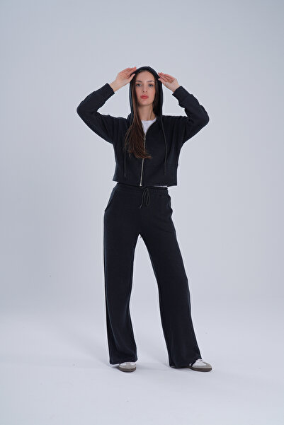 HOFY 1581 طقم سيلانيك من القماش بسحاب علوي وسفلي