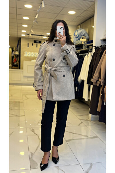 Vosse Ekol Vizon Beli Kuşaklı Apoletli Kaban