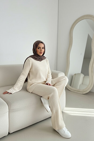 NEWCO κοτλέ Yan άνοιγμα Ισπανικό Σετ Πλεκτό Κοστούμι με μανίκια