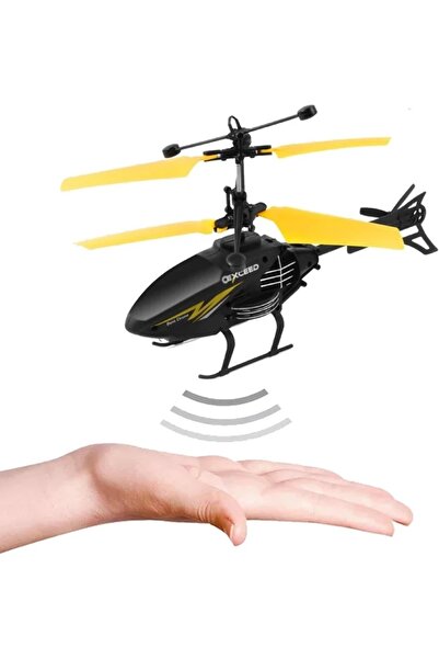 TEG Elektronik El Sensörlü Helikopter Uzaktan Kumandalı Sarı Şarjlı 20cm