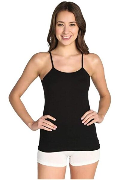 ROYAM Tutku Women's 100% Cotton Thread Strap Ribbed Tank Top 0135