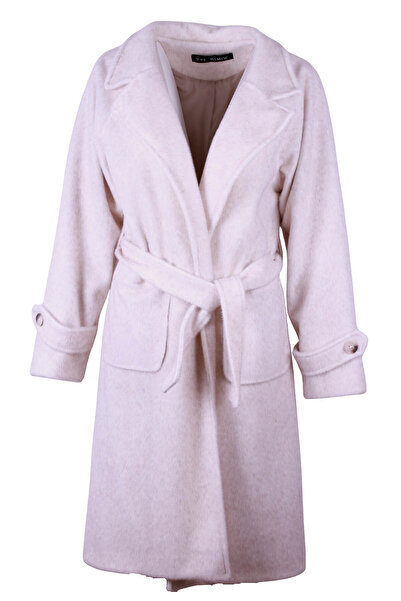 trender 26kg07000022 Ecru Women's Coat 3447