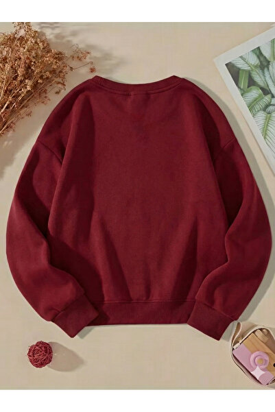 Touz Moda Christmas Design 3 Thread Thick Young Crew Neck Sweatshirt