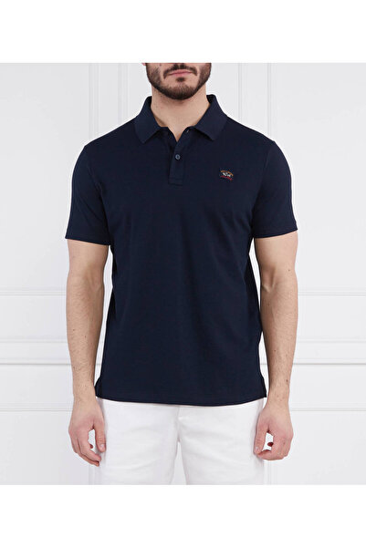 PAUL&SHARK MEN'S KNITTED POLOSHIRT C.WCOTTON