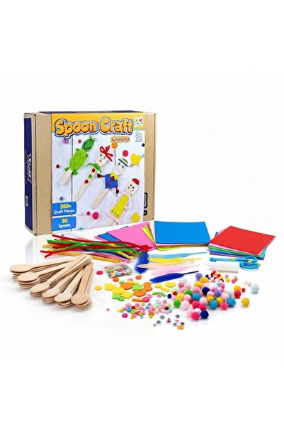 Fun Learning Store مجموعة أنشطة حرفية للأطفال باستخدام الملاعق | أكثر من 350 ...