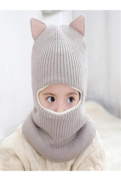 Generic Richmen winter wool hat with scarf for boys and girls, made of soft faux fur, and hat