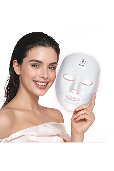 day wolf Mască facială LED cu 7 culori - Day Wolf, fără fir, reîncărcabilă pe...