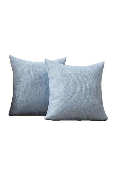 Diva Home 2 Pieces Linen Cotton Pillowcase Home Sofa Car Bedroom Office Pillo...